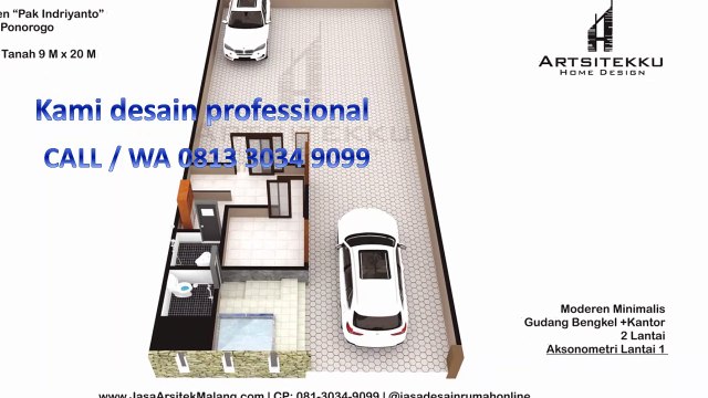 CALL / WA 0813 3034 9099 Contoh Desain Rumah Minimalis Modern Lumajang