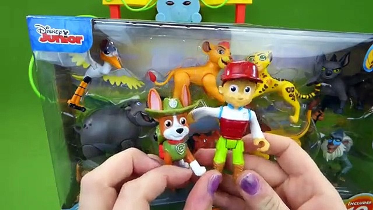 Paw Patrol Toys Meet the Lion Guard Deluxe Figures Toys at Jungle Temple Funny Toy Stories for Kids
