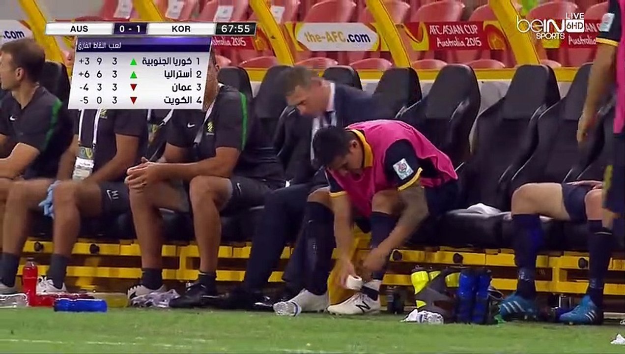 الشوط الثاني مباراة كوريا الجنوبية و استراليا 1...