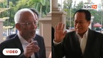 Ahmad Maslan dan Shahrir Samad tiba di mahkamah