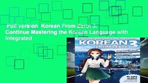 Full version  Korean From Zero! 3: Continue Mastering the Korean Language with Integrated