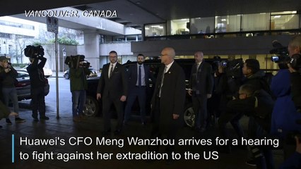 Huawei executive's extradition hearing begins
