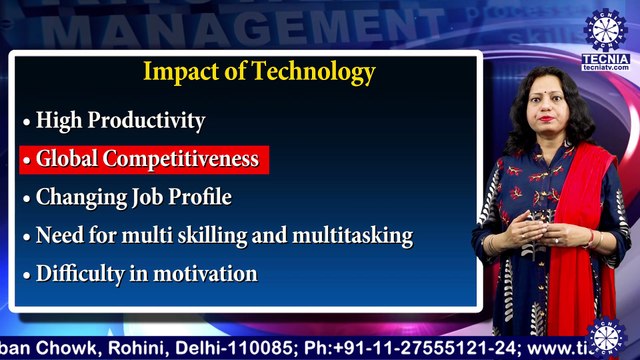 BBA || Dr. Vandna Raghava | IMPACT OF TECHNOLOGY || TIAS || TECNIA TV
