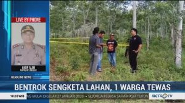 Petani Korban Sengketa Lahan Register 45 Tewas Ditembak Senjata Api Rakitan