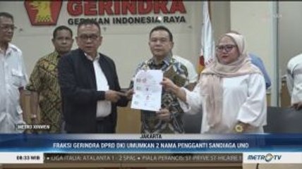Gerindra Umumkan Dua Nama Cawagub DKI Jakarta