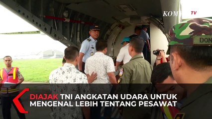 TNI AU Ajak Chaerul Mengenal Lebih Dekat Tentang Pesawat