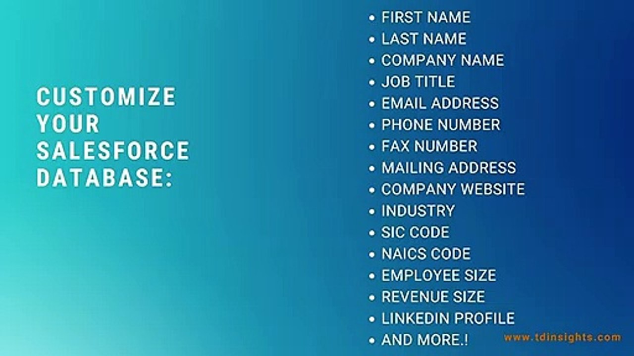 Salesforce Customers List
