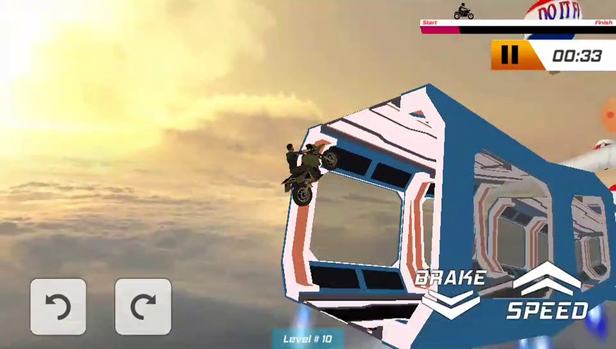 Sky bike stunt 3D gameplay ||hindi gameplay||impossible stunt game