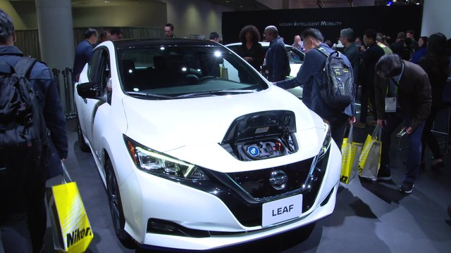 Nissan Leaf e+ On Display at CES 2019 Las Vegas