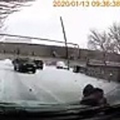 Attention route glissante