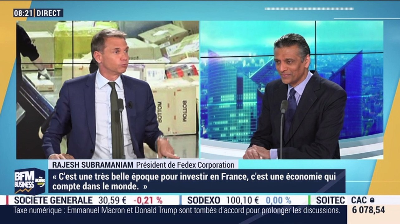 Rajesh Subramaniam (FedEx Corporation) : FedEx Express annonce des investissements à l'occasion du sommet Choose France - 21/01