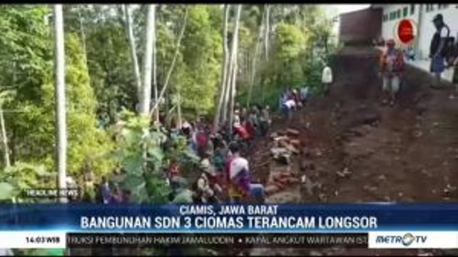 Bangunan SDN 3 Ciomas Terancam Ambruk Akibat Longsor