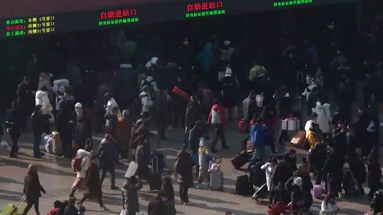 TIMELAPSE: la gare de Pékin avant le Nouvel an chinois