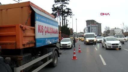 İstanbul'da kar küreme araçları hazır bekliyor
