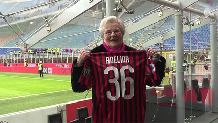 Nonna Adelina, passione rossonera senza età