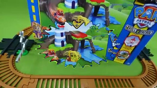 paw patrol skye and zuma lighthouse rescue track set