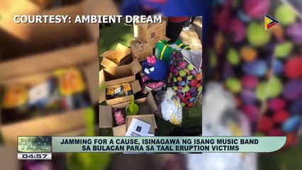 NEWS BREAK: | BAYANi: Jamming for a cause, isinagawa ng isang music band sa Bulacan para sa Taal eruption victims