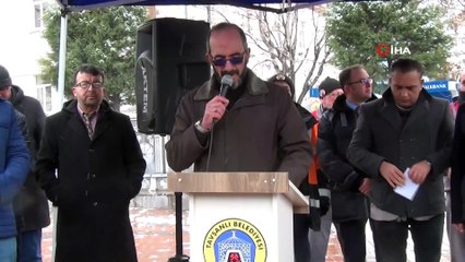 Yardım konvoyu dualar eşliğinde Suriye’ye hareket etti