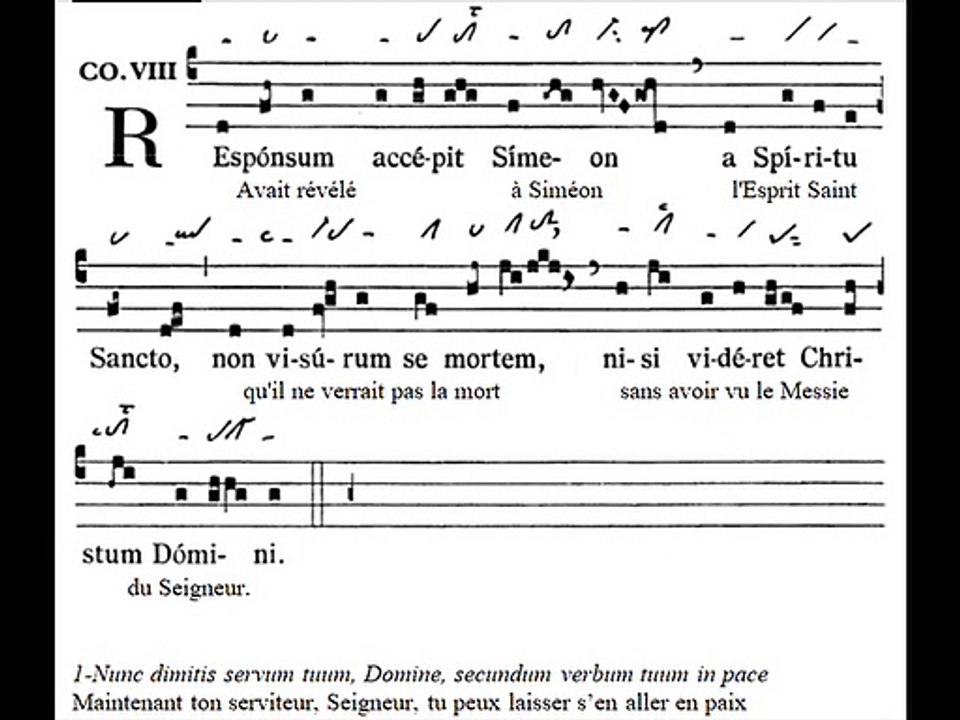 Communio Responsum, Praesentatione Domini