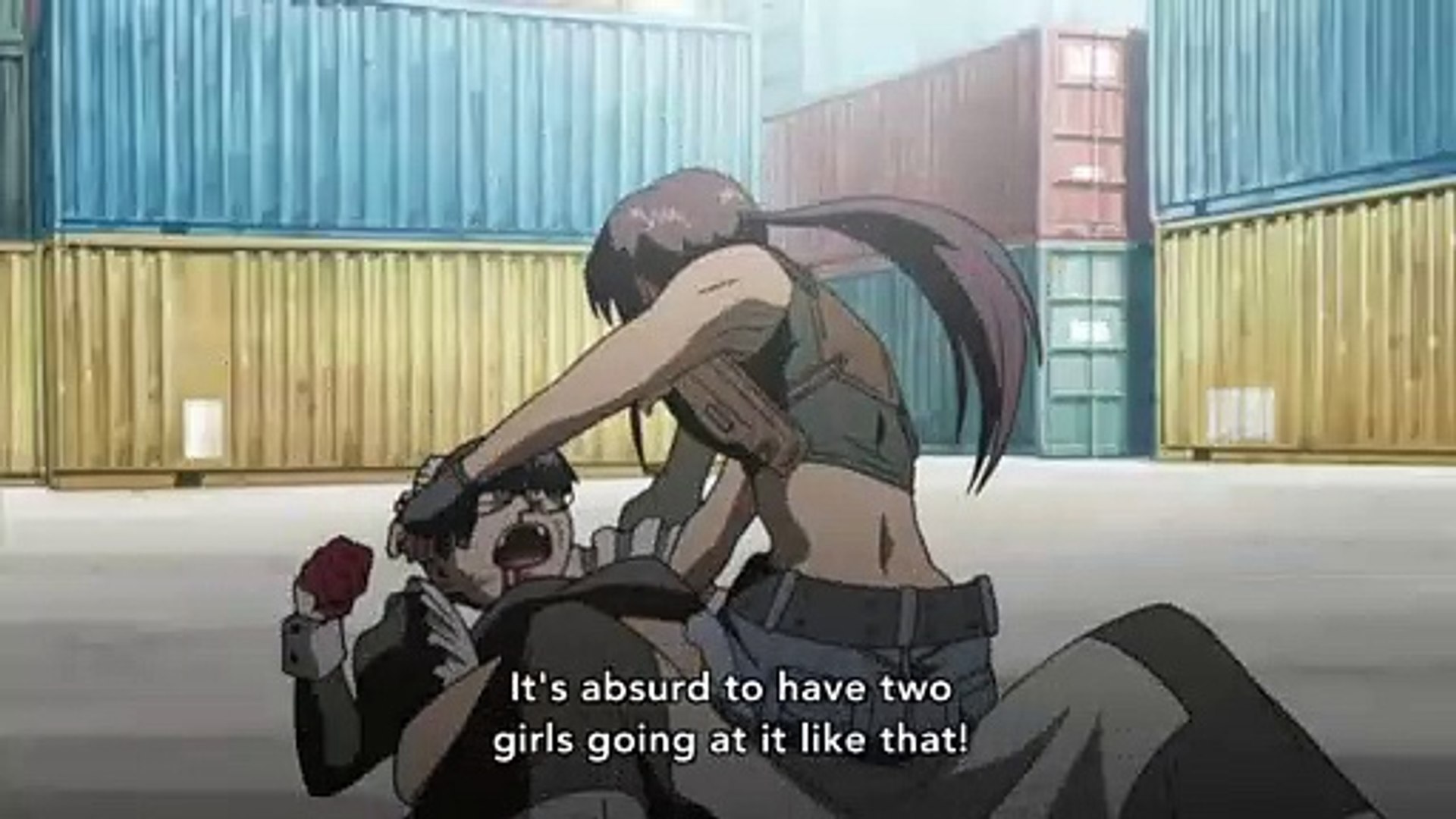 Black Lagoon Revy Vs Roberta Scene English Subtitle Video Dailymotion