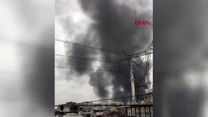 Bursa'da osmangazi ilçesinde katı atık deposunda yangın