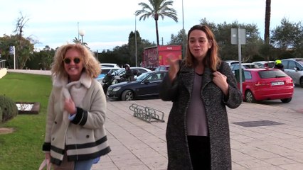 Toñi Moreno habla antes de entrar en el hospital