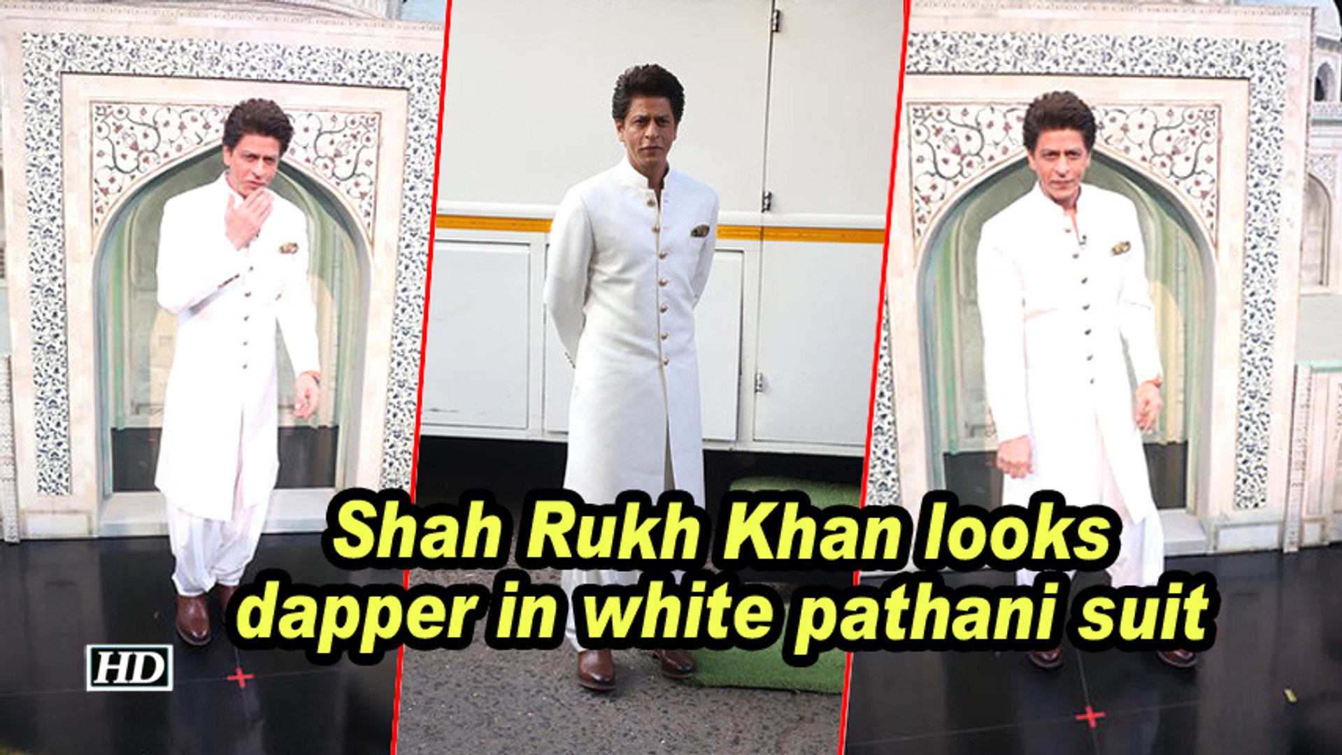 Shah Rukh Khan looks dapper in white pathani suit - video Dailymotion