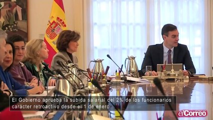 El Gobierno aprueba este martes la subida salarial del 2% de los funcionarios