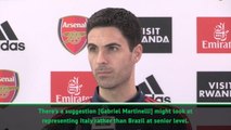 That would be ideal! Arteta on Martinelli's Italy possibility