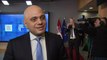 Chancellor Sajid Javid in Brussels