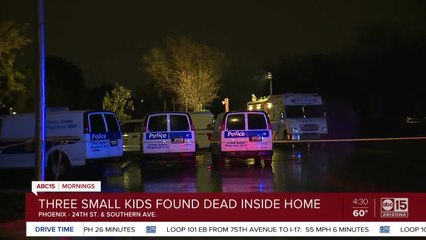Three small kids found dead inside Phoenix home