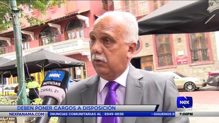 Deben poner cargos a disposición - Nex Noticias