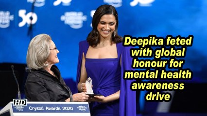 Deepika feted with global honour for mental health awareness drive