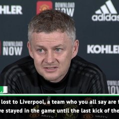 Liverpool game shows how far we've come - Solskjaer