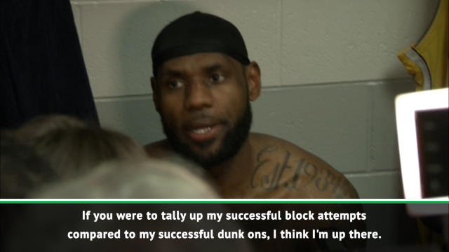 Why would I take it personally? - LeBron reacts to Jaylen Brown dunk