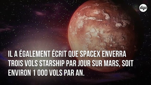 Elon Musk explique comment il compte envoyer 1 million de personnes sur Mars d'ici 2050