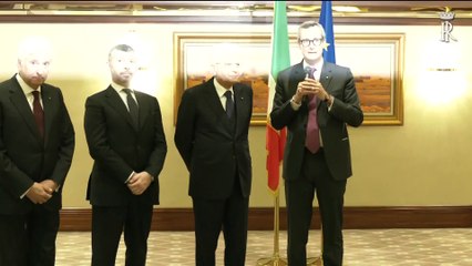 IMattarella saluta il personale dell’Ambasciata e delle altre Istituzioni italiane in Qatar (21.01.20)