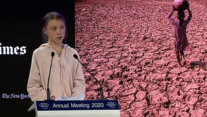 'Não se fez nada' contra a mudança climática, diz Greta em Davos