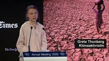 Auf Konfrontationskus: Trump und Thunberg in Davos