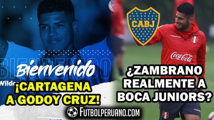 WILDER CARTAGENA PRESENTADO POR GODOY CRUZ | CARLOS ZAMBRANO: ¿REALMENTE A BOCA JUNIORS?