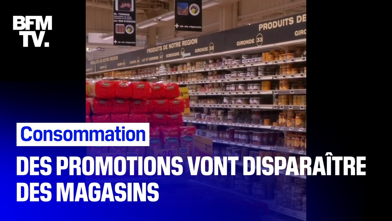 - 50% , un acheté un offert ... certaines promotions sur l'alimentaire vont disparaître des magasins