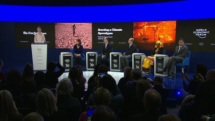 Trump denuncia en Davos el "catastrofismo" climático y Thunberg advierte que "no se ha hecho nada"