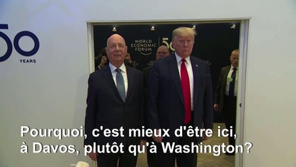Depuis Davos, Trump qualifie son procès en destitution de "farce" et de "chasse aux sorcières"