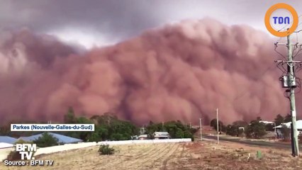 Les images impressionnantes de la tempête de poussière en Australie