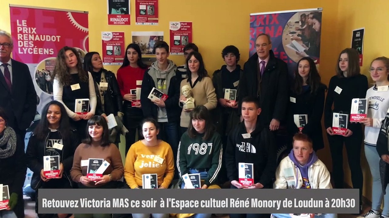 Remise du Prix Renaudot des Lycéens 2019 à Victoria Mas