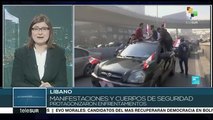 Fuertes enfrentamientos en Líbano entre manifestantes y policías