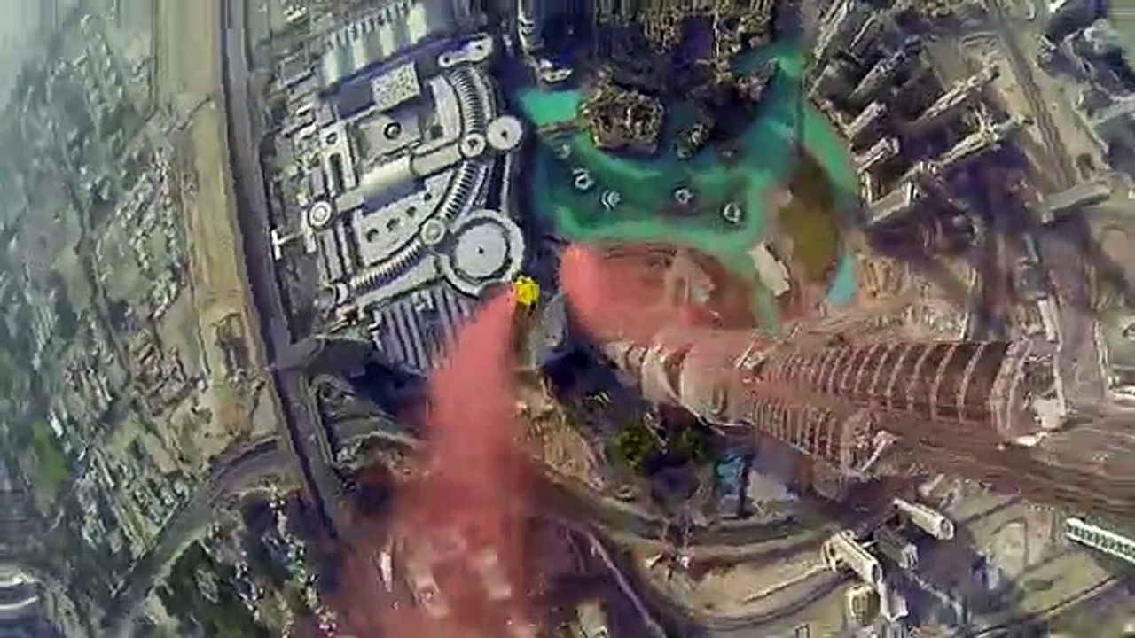 Burj Khalifa Pinnacle BASE Jump Amazing....Performance