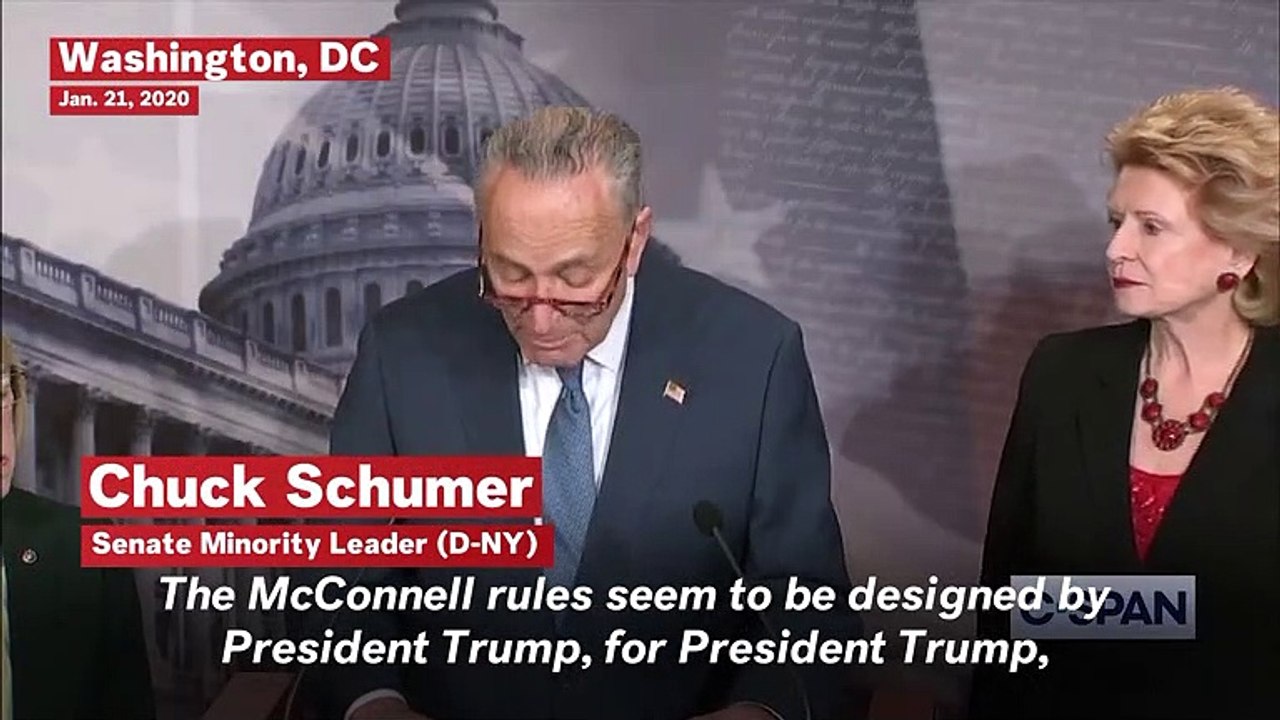 Schumer Slams McConnell Rules For Trump Impeachment Trial: A 'Cover Up' 'In The Dark Of Night’