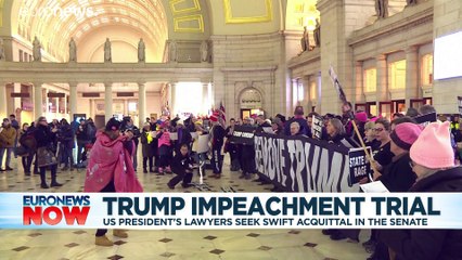 Trump impeachment: US Senate leader eases rules as trial kicks off
