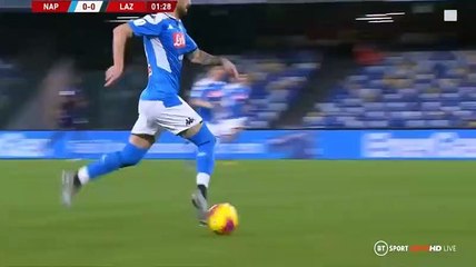 Lorenzo Insigne Goal - Napoli vs Lazio 1-0 21/01/2020